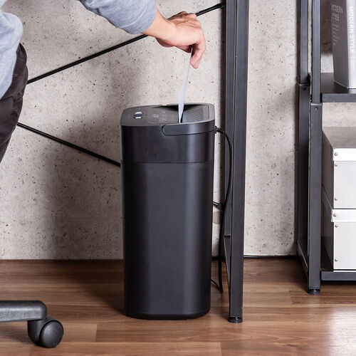 電動シュレッダー（家庭用・クロスカット・静音・60dB・15L・大容量ダストボックス・最大7枚細断・連続5分使用・ホッチキス対応・カード対応・ブラック）