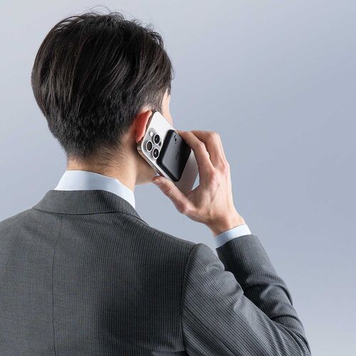 通話録音（ボイスレコーダー・iPhone Android対応・MagSafe・マグネット取付・LINE対応・ICレコーダー・スマホ 電話録音・16GB・ブラック・メディア掲載） SCNICR3BK