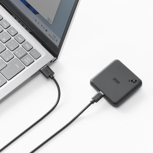 通話録音（ボイスレコーダー・iPhone Android対応・MagSafe・マグネット取付・LINE対応・ICレコーダー・スマホ 電話録音・16GB・ブラック・メディア掲載） SCNICR3BK