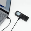 ボイスレコーダー（16GBメモリ内蔵・乾電池式・単四・microSDカード対応・ICレコーダー・小型・軽量・録音・記録）