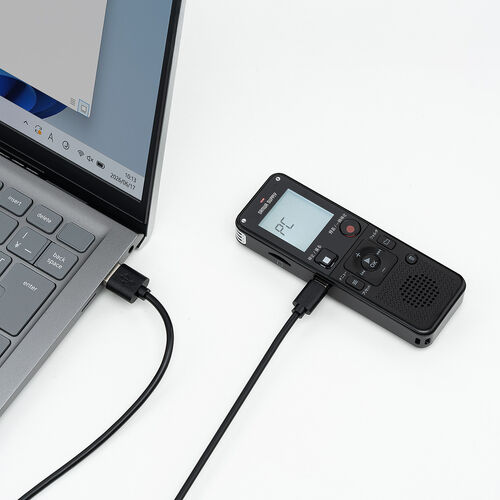 ボイスレコーダー（16GBメモリ内蔵・乾電池式・単四・microSDカード対応・ICレコーダー・小型・軽量・録音・記録）