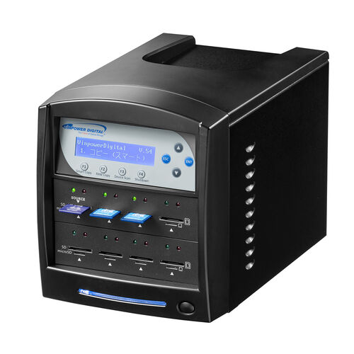 デュプリケーター（SD/microSDカード用・1：7・大量同時コピー・パソコン不要・コピー・コンペア・消去・フォーマット機能・読込33MB/S・書込31MB/S）