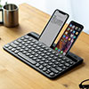 スタンド付きBluetoothキーボード（スタンド付き・Bluetooth・iPhone・iPad・マルチペアリング・充電式）