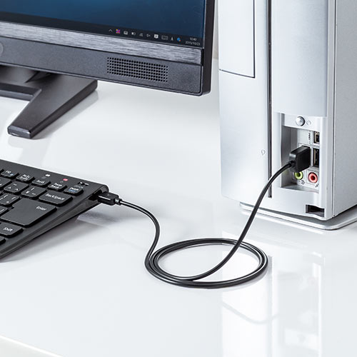 キーボードマウスセット（無線・ワイヤレスキーボード・ワイヤレスマウス・スリムキーボード・薄型マウス・持ち運び・充電式・テンキーなし・右利き・左利き）