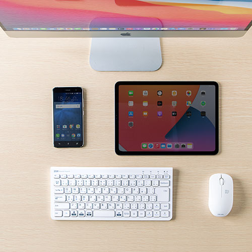 Bluetoothキーボード（ワイヤレスキーボード・マルチペアリング・Windows・ipad・macOS・iOS ・Android・配列切替可能・充電式） SKB073