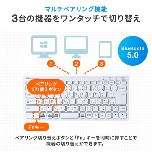 ワイヤレスBluetoothキーボード 日本語配列 ewin_101001a