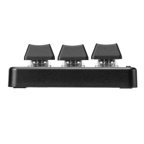 プログラマブルキーボード（ミニ3キー・片手キーボード・左手デバイス・ゲーミングキーボード・マクロキーボード・マクロ機能・メカニカル・青軸・割付・バックライト付き・有線接続・ブラック） SKB075