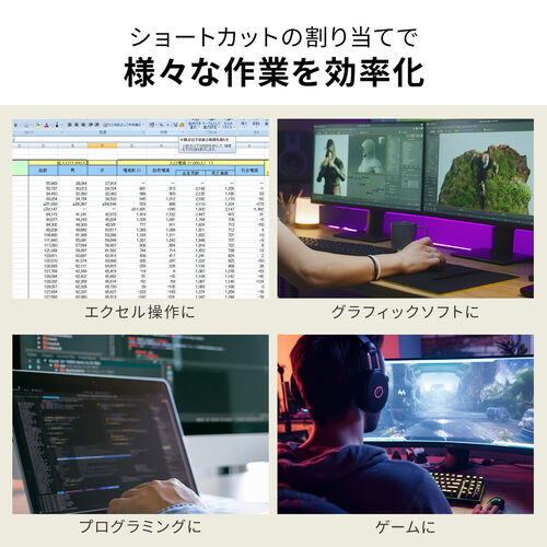 プログラマブルキーボード（マクロキーボード・マクロ機能・ミニ6キー・片手・左手デバイス・ゲーミングキーボード・メカニカル・青軸・割り当て・割付・バックライト付き・有線・カスタマイズ・ブラック）
