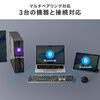 ワイヤレスキーボード（Bluetooth＆2.4Gレシーバー・日本語配列・フルサイズ・マルチペアリング3台・充電式・パンタグラフ式・ベージュ）