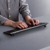 ワイヤレスキーボード（Bluetooth＆2.4Gレシーバー・日本語配列・フルサイズ・マルチペアリング3台・充電式・パンタグラフ式・ブラック）