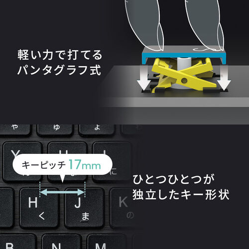 Bluetoothキーボード（iPadケース付き・第10世代 / A16 専用・ワイヤレスキーボード・無線・パンタグラフ・タッチパッド付き・マグネット着脱・充電式・日本語配列・JIS配列）