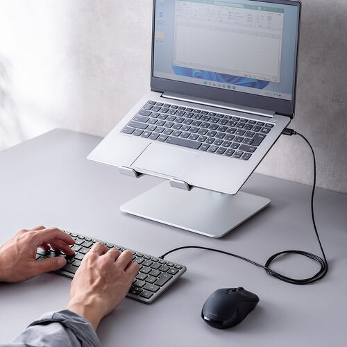 ワイヤレスキーボード（テンキーレス・Bluetooth＆2.4Gレシーバー・日本語配列・マルチペアリング3台・充電式・パンタグラフ式・小型・コンパクト・ブラック）