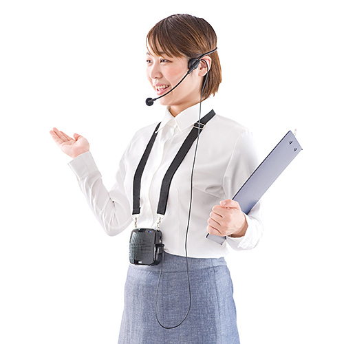 拡声器専用PATLITE製マイク ヘッドマイク ハンズフリー拡声用マイク 有線 1m フレキシブル