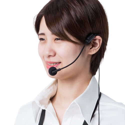 ハンズフリー拡声器（EZ4-SP079）専用有線マイク（3.5mmマイクプラグ接続）