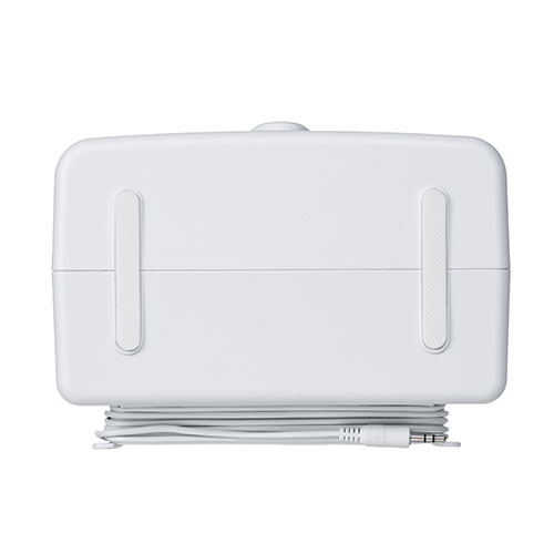 テレビスピーカー（手元スピーカー・有線・TV用手元延長スピーカー・電池式・USB給電対応・70代・60代・50代・40代・男性・女性・ホワイト）