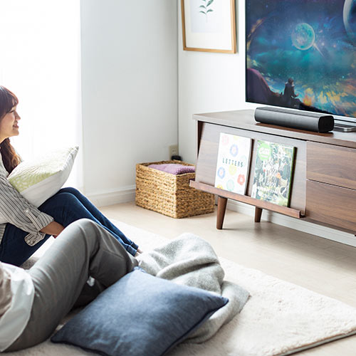 スピーカー（サウンドバー・テレビ・PC・タブレット・高音質・高出力50W・Bluetooth対応・コンパクト・41㎝）