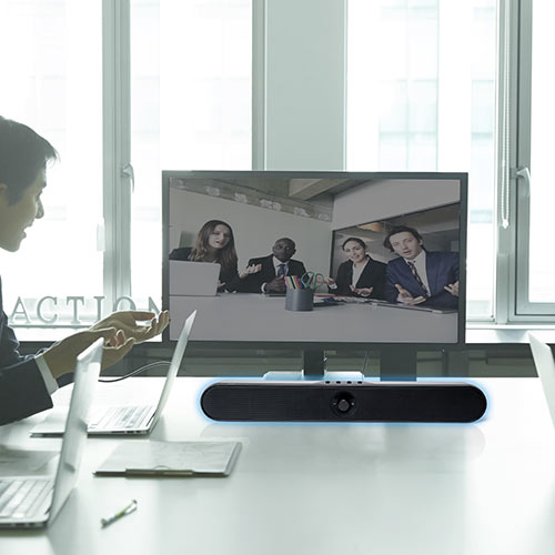 サウンドバースピーカー（パソコン・スマホ・テレビ接続・Bluetoothワイヤレス・バッテリー内蔵・USB充電・USB/SD・20W出力）