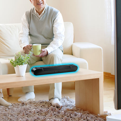 サウンドバースピーカー（パソコン・スマホ・テレビ接続・Bluetoothワイヤレス・バッテリー内蔵・USB充電・USB/SD・20W出力）