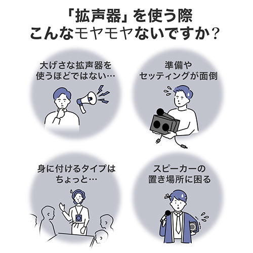 拡声器（スピーカー・ハンドマイク型・スピーカー一体・ブルートゥース・充電式・消防・自衛隊・選挙目・イベント）SP098