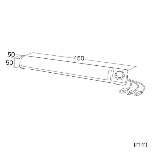 PC スピーカー サウンドバースピーカー 出力最大6W 大音量 マイク端子とヘッドホン端子付 USB給電 AUX接続 テレビ/パソコン/スマホ対応