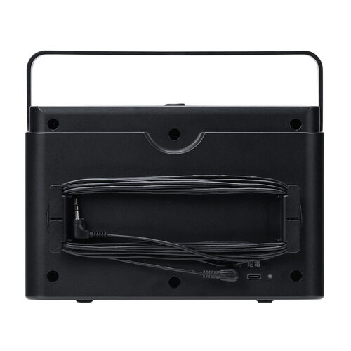 テレビスピーカー（手元スピーカー・有線・ケーブル長5m・10W高出力・充電式・ブラック）