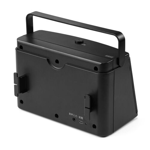 テレビスピーカー（手元スピーカー・有線・ケーブル長5m・10W高出力・充電式・ブラック）