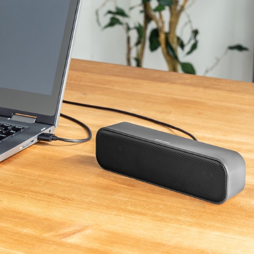 USBスピーカー（サウンドバー・小型・ケーブル2ｍ・6ワット・パソコン用・USB接続・おすすめ）サンワサプライ SP109