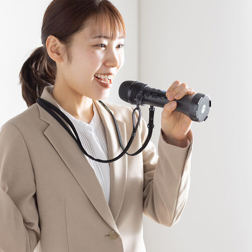 拡声器（マイク・小型・スピーカー＆マイク一体型・ブルートゥース・軽量・充電式・消防・自衛隊・選挙目・イベント）SP111