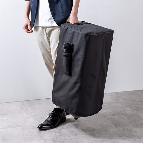 イベントスピーカー｜180W・ワイヤレスマイク2本・LED・収納バッグ付