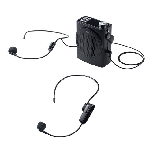 拡声器 ハンズフリー ポータブル マイク ワイヤレス 有線マイク付属 高出力30W USBメモリ microSD イベント ツアーガイド 選挙 セミナー 講義 会議 運動会