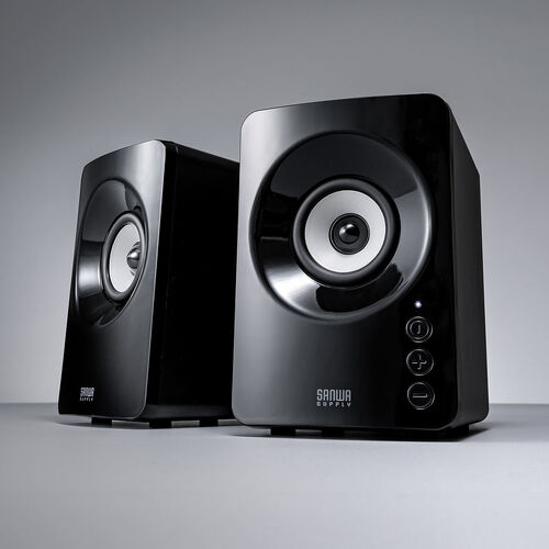 PCスピーカー（Bluetoothスピーカー・USBスピーカー・3.5mm接続対応・10W・低音強調・パッシブ搭載・コンパクト）