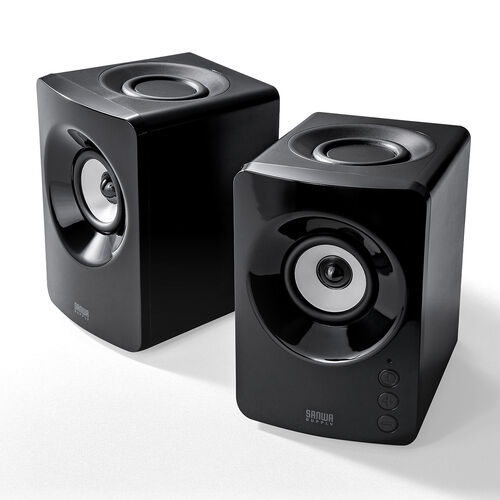 PCスピーカー（Bluetoothスピーカー・USBスピーカー・3.5mm接続対応・10W・低音強調・パッシブ搭載・コンパクト）