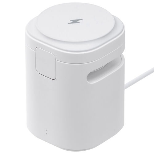 Bluetoothスピーカー（ワイヤレス充電・スマホ充電・MagSafe対応・7.5W・スタンド機能・ホワイト）