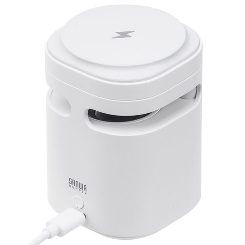 Bluetoothスピーカー（ワイヤレス充電・スマホ充電・MagSafe対応・7.5W・スタンド機能・ホワイト）