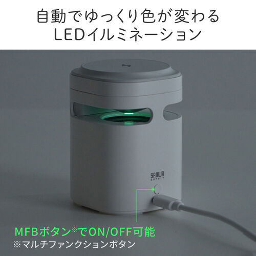 Bluetoothスピーカー（ワイヤレス充電・スマホ充電・MagSafe対応・7.5W・スタンド機能・ホワイト）