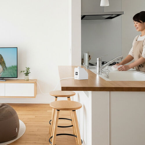 テレビ用手元スピーカー（高齢者向け・有線USB給電・5mロングケーブル・大音量・簡単操作）