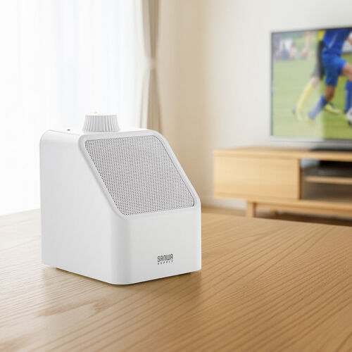 テレビ用手元スピーカー（高齢者向け・有線USB給電・5mロングケーブル・大音量・簡単操作）