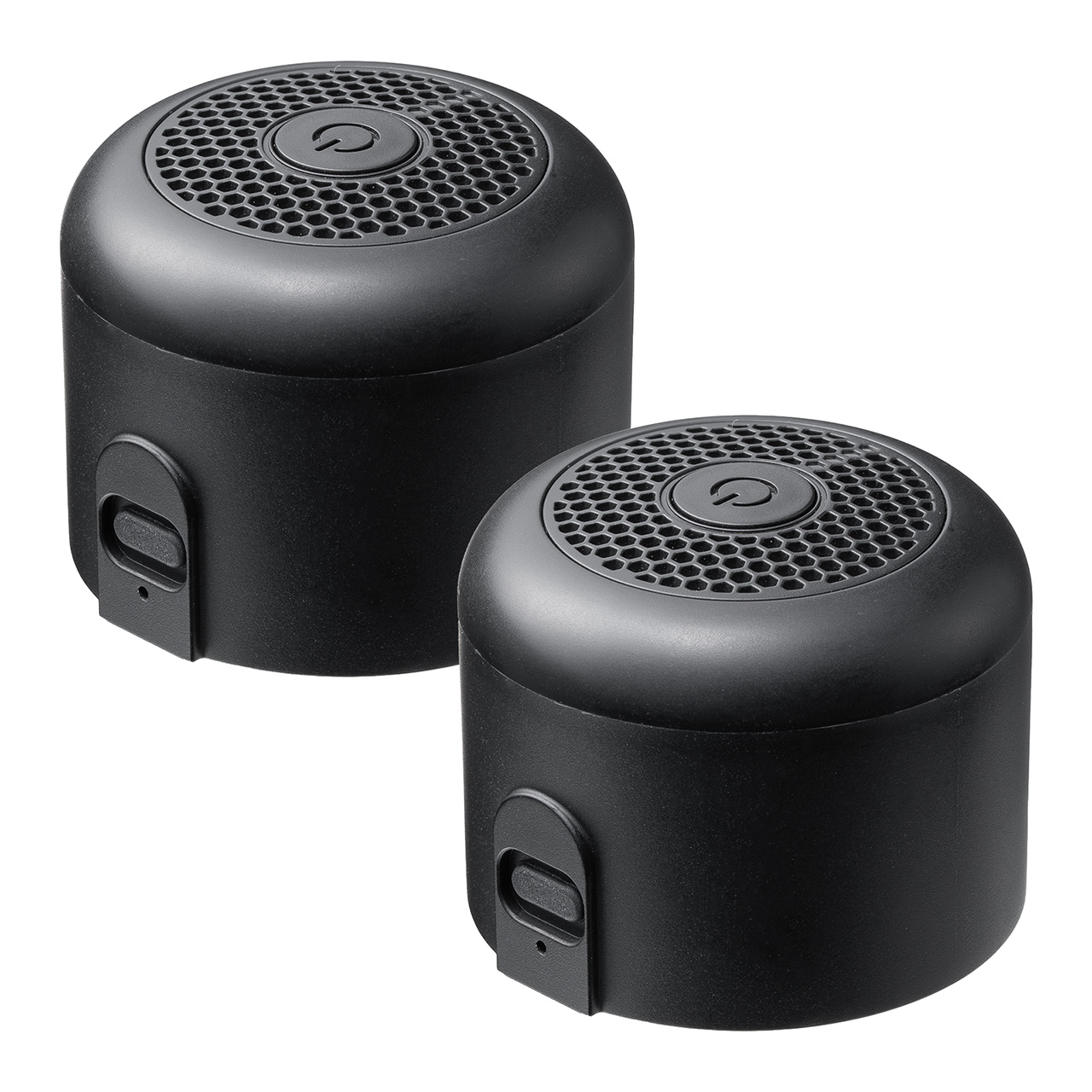 防水スピーカー（Bluetooth・ワイヤレス・お風呂スピーカー・磁石取付・IPX6・コンパクト・小型・長時間再生・2個セット）