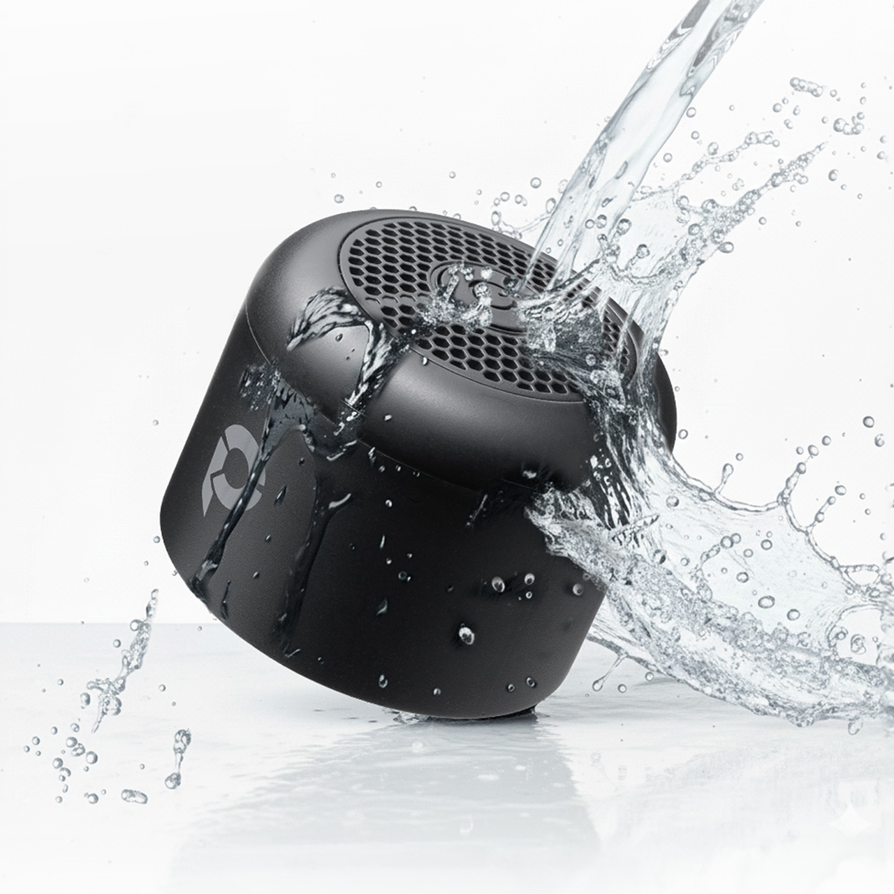 防水スピーカー（Bluetooth・ワイヤレス・お風呂スピーカー・磁石取付・IPX6・コンパクト・小型・長時間再生・2個セット）