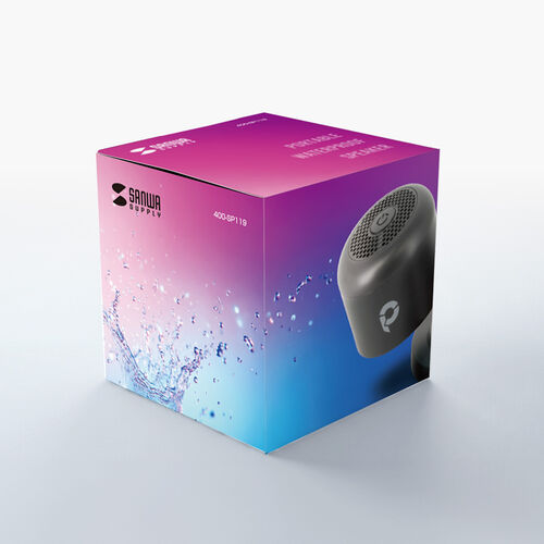 防水スピーカー（Bluetooth・ワイヤレス・お風呂スピーカー・磁石取付・IPX6・コンパクト・小型・長時間再生）