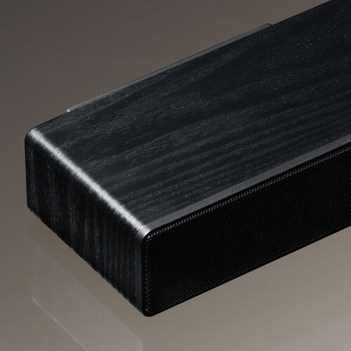 サウンドバー スピーカー（木製・Bluetooth・20W・ハイパワー・バッテリー内蔵・コンパクトタイプ）