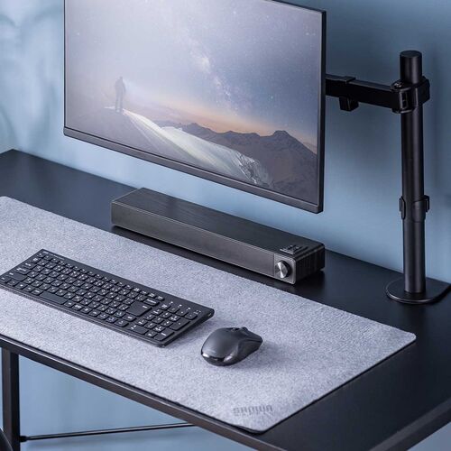 サウンドバー スピーカー（木製・Bluetooth・20W・ハイパワー・バッテリー内蔵・コンパクトタイプ）