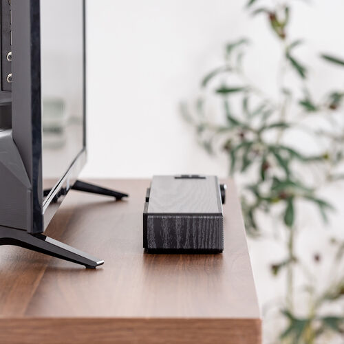 サウンドバー スピーカー（木製・Bluetooth・20W・ハイパワー・バッテリー内蔵・コンパクトタイプ）