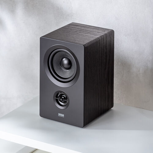 PCスピーカー（Bluetooth・木製・50W・高音質・2ch・ステレオ・コンパクト・有線・スマホ・テレビ・パソコン）