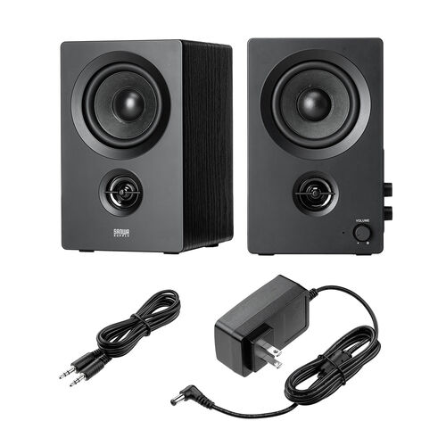 PCスピーカー（Bluetooth・木製・50W・高音質・2ch・ステレオ・コンパクト・有線・スマホ・テレビ・パソコン）