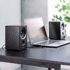 PCスピーカー（Bluetooth・木製・50W・高音質・2ch・ステレオ・コンパクト・有線・スマホ・テレビ・パソコン）