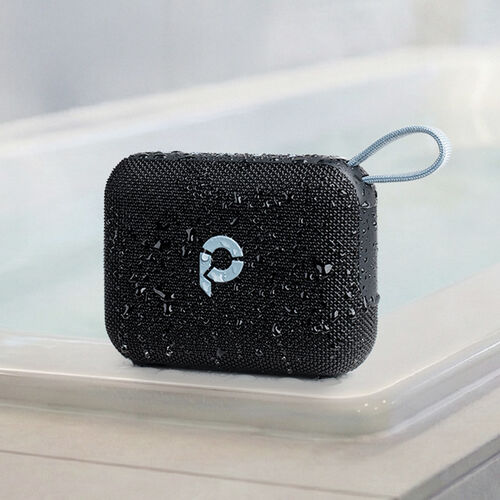 Bluetoothスピーカー（防水・IPX7・ポータブル・ワイヤレス・6W・アウトドア・お風呂・重低音・最大24時間再生・microSD対応・スモーキーブルー）