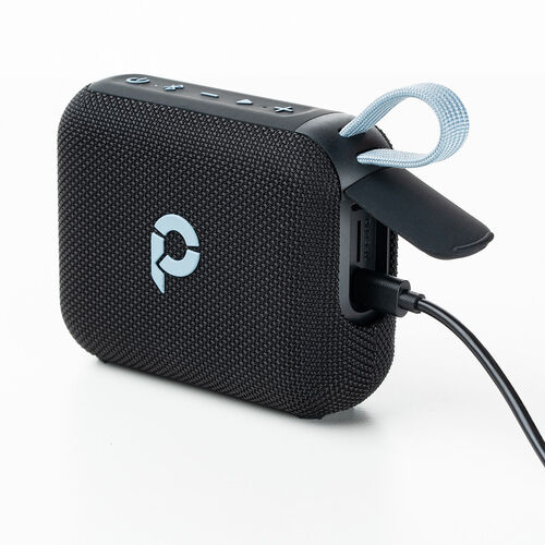Bluetoothスピーカー（防水・IPX7・ポータブル・ワイヤレス・6W・アウトドア・お風呂・重低音・最大24時間再生・microSD対応・スモーキーブルー）