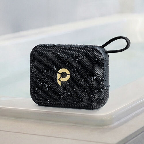 Bluetoothスピーカー（防水・IPX7・ポータブル・ワイヤレス・6W・アウトドア・お風呂・重低音・最大24時間再生・microSD対応・ゴールド）