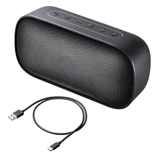 Bluetoothスピーカー（防水・IPX7・コンパクト・8W・AUX・USBメモリ・microSDカード再生対応・ポータブルスピーカー）